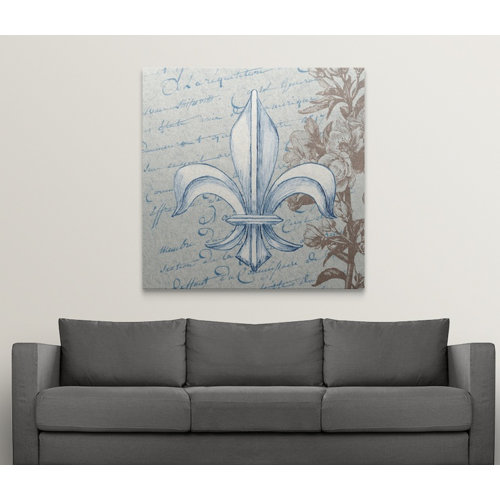 Fleur De Lis Living French Fleur De Lis II Print & Reviews Wayfair